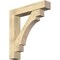Ekena Millwork Merced Block Rough Sawn Bracket w/ Offset Brace, Douglas Fir, 8"W x 40"D x 44"H BKT0806X40X44MRC05RDF - alternate 1